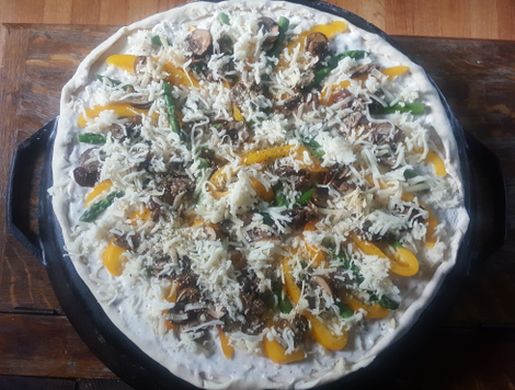 Pre-oven Pizza Primavera